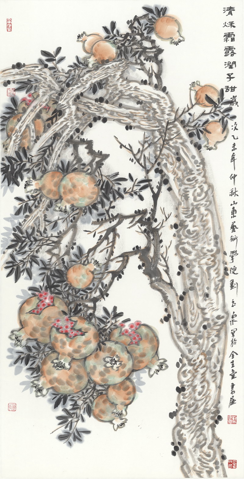清秋霜露潤子甜 紙本水墨     138cmX68cm 2015年_調整大小.jpg