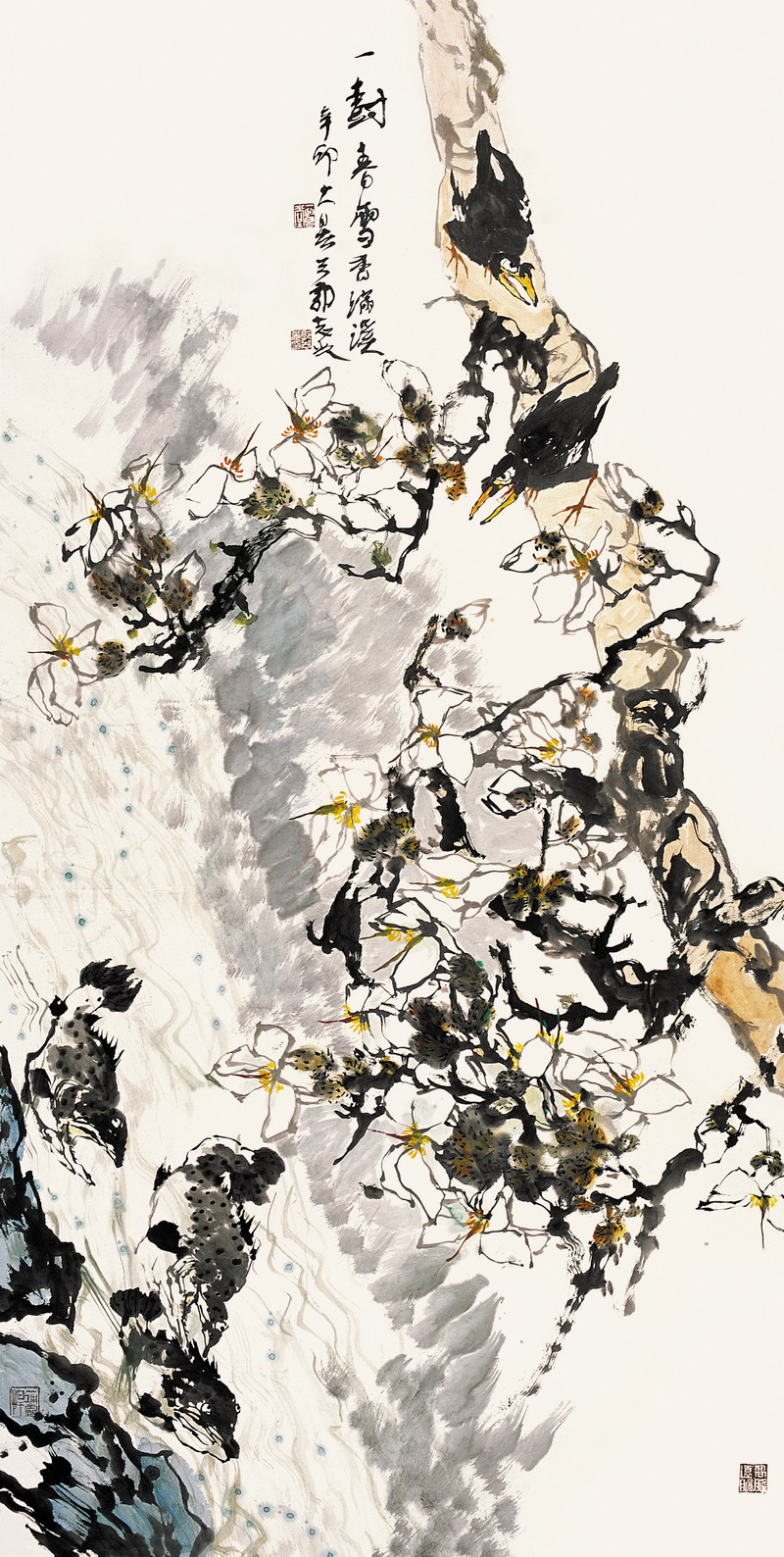 一樹春雪香滿溪123x246CM 2011年 .jpg