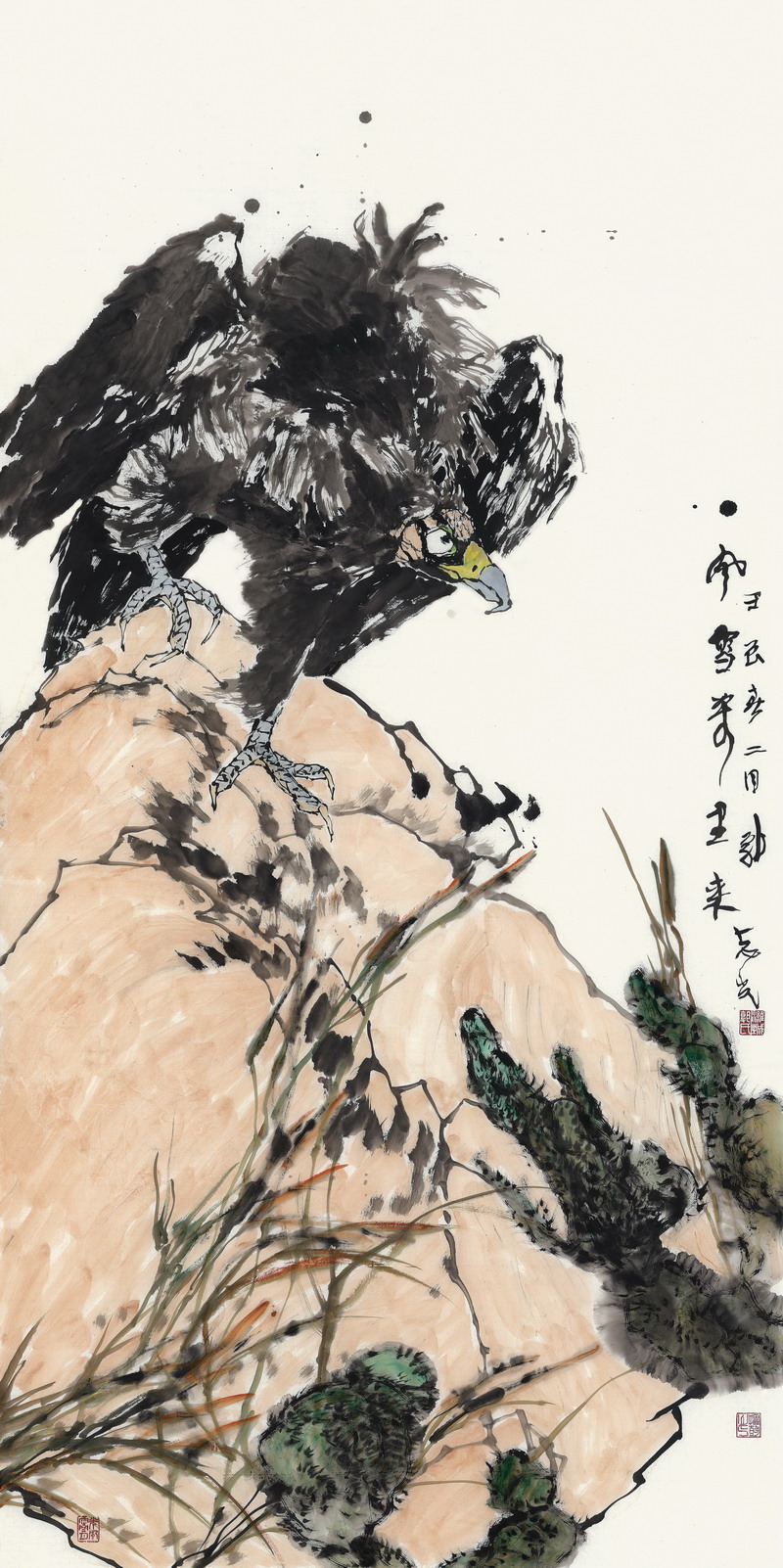 風(fēng)雪萬里來   123x246cm       .jpg